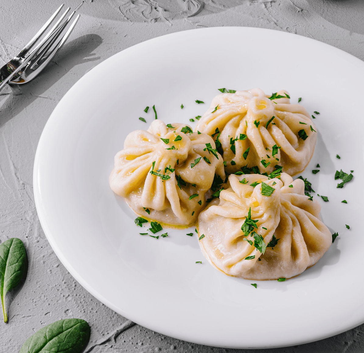 Хинкали с бараниной и говядиной